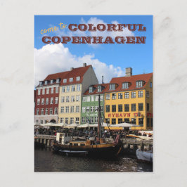KOM NAAR COLORFUL Kopenhagen Denemarken Briefkaart