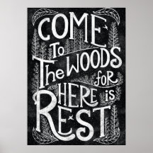 Kom naar de bossen want hier is rust - John Muir