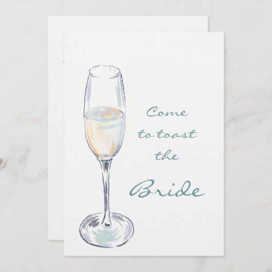 Kom naar de bride kaart (Voorkant / Achterkant)