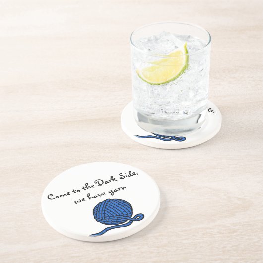 Kom naar de Donkere kant, we hebben garen Zandsteen Onderzetter (Zijkant)