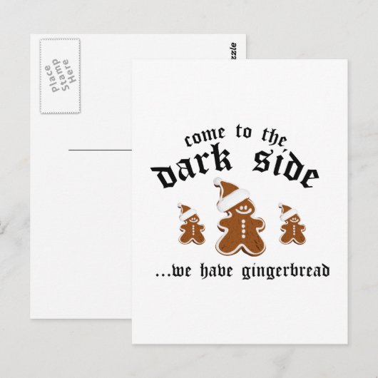 Kom naar de donkere kant... We hebben tandbrood Briefkaart (Voorkant / Achterkant)