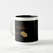 Kom naar de donkere zwarte Mok (Voorkant links)