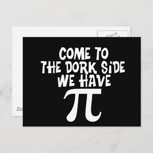 Kom naar de Dork Side.. we hebben PI Briefkaart (Voorkant / Achterkant)