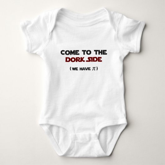Kom naar de Dork Side we hebben Pi T-shirt (Voorkant)
