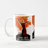 Kom naar de fabrieken koffiemok (Links)