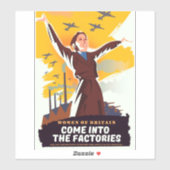 Kom naar de Fabrieken Sticker (Vel)