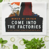 Kom naar de fabrieken theedoek (Gevouwen)