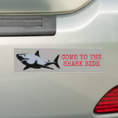 Kom naar de haaienzijde bumpersticker (Op auto)