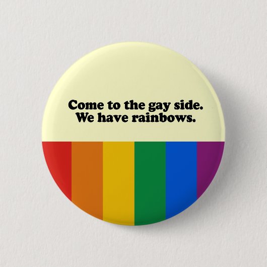 Kom naar de homokant ronde button 5,7 cm (Voorkant)