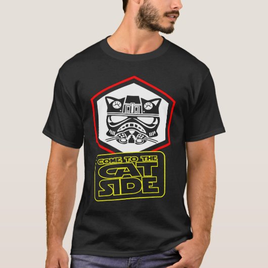 Kom naar de kat zijde kat Trooper T-shirt (Voorkant)