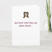 Kom naar de kerk! kaart (Voorkant)