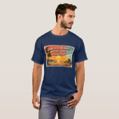 Kom naar de kust Heren Donkere T-shirt (Voorkant volledig)