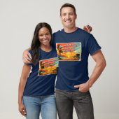 Kom naar de kust Heren Donkere T-shirt (Unisex)