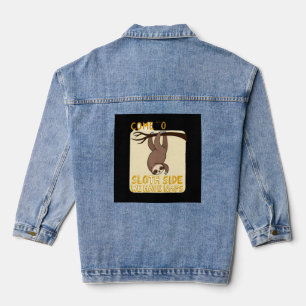 Kom naar de luiaard kant T-Shirt - Grappige luiaar Denim Jacket
