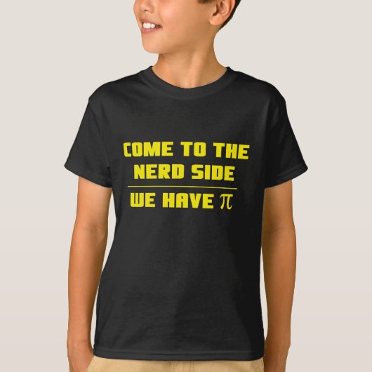 Kom naar de nerd kant. We hebben Pi T-shirt (Voorkant)