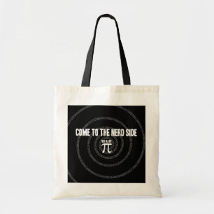 Kom naar de nerd voor Pi op Black Tote Bag