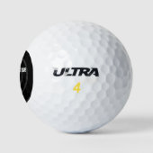 Kom naar de nerdkant voor Pi op zwart Golfballen (Logo)