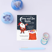 Kom naar de Santa speelgoed drive Flyer (Enkel)