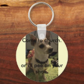 Kom naar de sleutelhanger/grappig/chihuahua sleutelhanger (Voorkant)