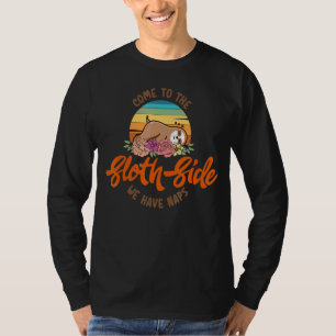 Kom naar de slotopzij we hebben krankzinnige reto t-shirt