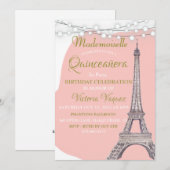 Kom naar de uitnodiging van Parijs (Voorkant / Achterkant)