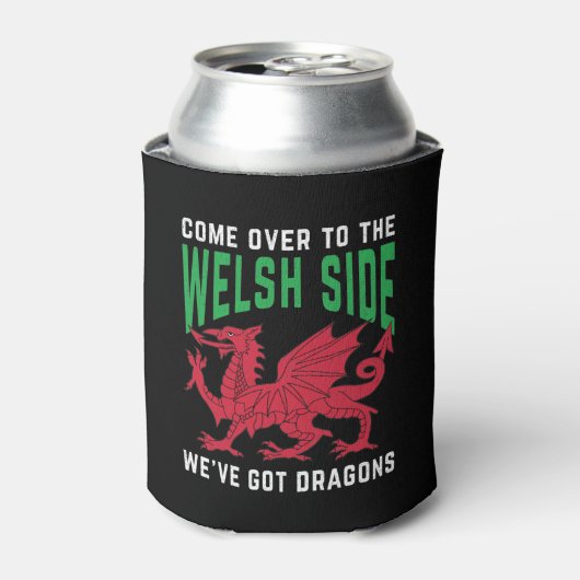 Kom naar de Welsh Side waar we Dragons hebben. Blikjeskoeler (Blikje Voorkant)