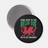 Kom naar de Welsh Side waar we Dragons hebben. Magneet (Voorkant / Achterkant)