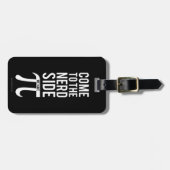 Kom naar de zijkant van de nerd bagagelabel (Voorkant horizontaal)