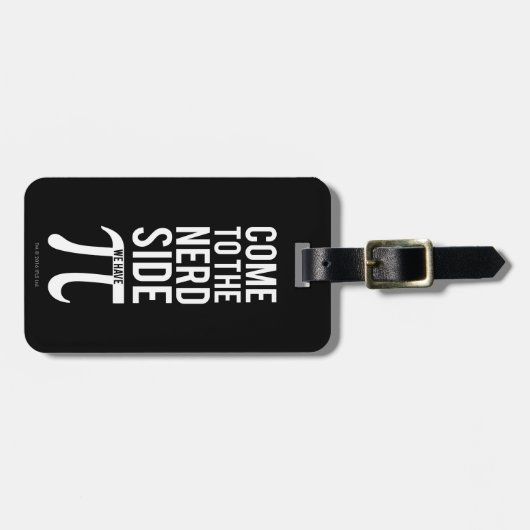 Kom naar de zijkant van de nerd bagagelabel (Voorkant horizontaal)