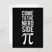 Kom naar de zijkant van de nerd briefkaart (Voorkant / Achterkant)