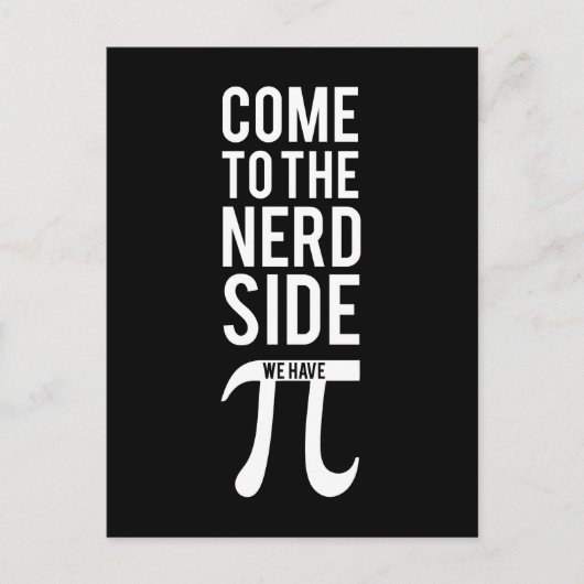 Kom naar de zijkant van de nerd briefkaart (Voorkant)