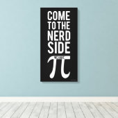 Kom naar de zijkant van de nerd canvas afdruk (Insitu (Houten vloer))