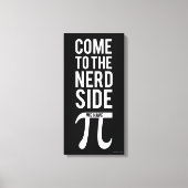 Kom naar de zijkant van de nerd canvas afdruk (Voorkant)