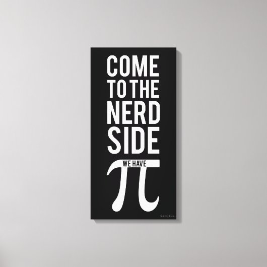 Kom naar de zijkant van de nerd canvas afdruk (Voorkant)