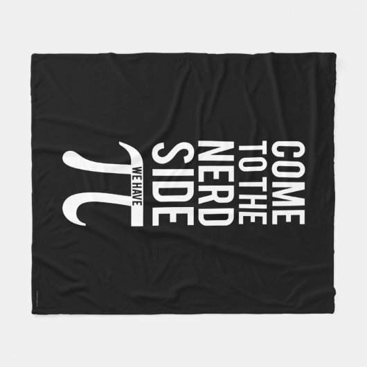 Kom naar de zijkant van de nerd fleece deken (Voorkant (Horizontaal))
