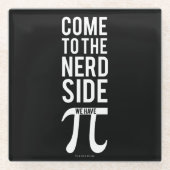 Kom naar de zijkant van de nerd glazen onderzetter (Voorkant)