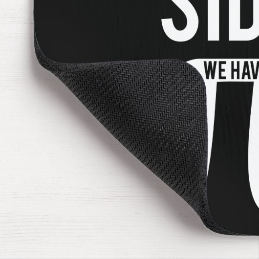 Kom naar de zijkant van de nerd muismat (Hoek)