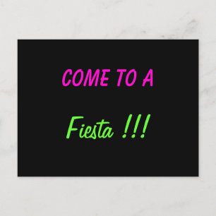 KOM NAAR EEN FIESTA!! - briefkaart uitnodiging