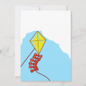 Kom naar een Kite-uitnodiging Kaart (Achterkant)