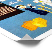 "Kom naar Engeland"  Retro Travel poster (Hoek)