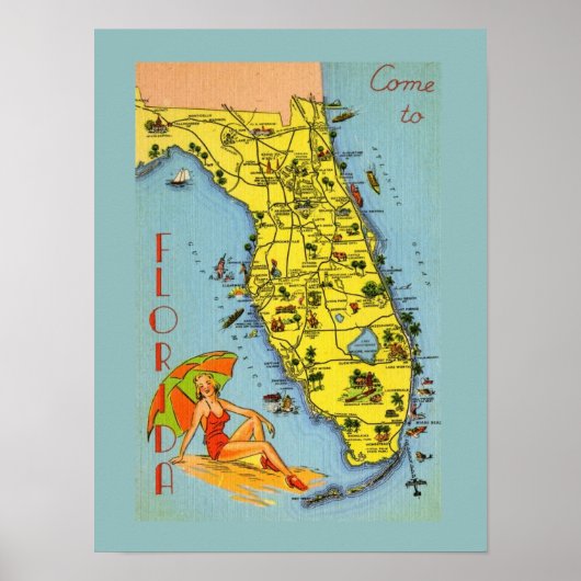 Kom naar Florida! Poster (Voorkant)