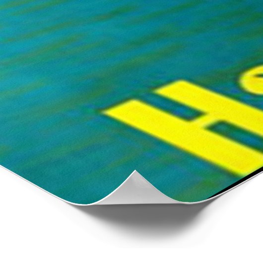 Kom naar Hawaii vintage poster (Hoek)