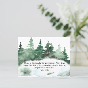 Kom naar het bos van de Nota van de Hout. Briefkaart