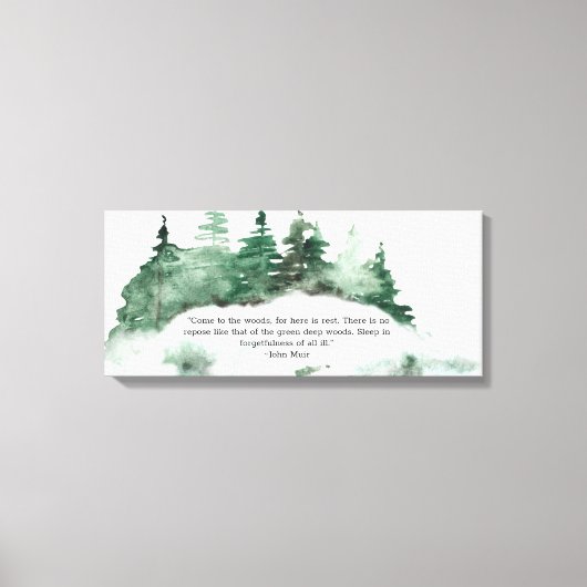 Kom naar het bos van de Nota van de Hout. Canvas Afdruk (Voorkant)