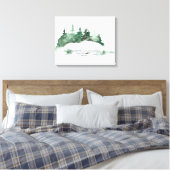 Kom naar het bos van de Nota van de Hout. Canvas Afdruk (Insitu (Slaapkamer))