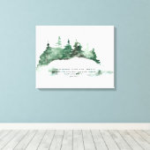Kom naar het bos van de Nota van de Hout. Canvas Afdruk (Insitu (Houten vloer))