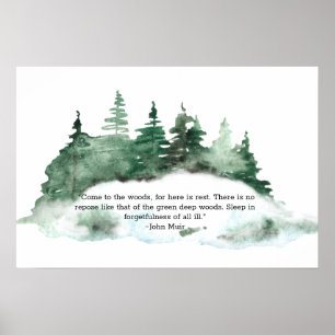 Kom naar het bos van de Nota van de Hout. Poster