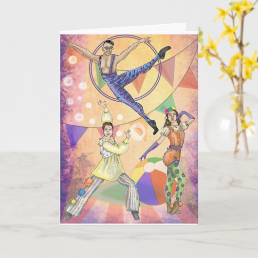 Kom naar het circus kaart (Gele Bloem)