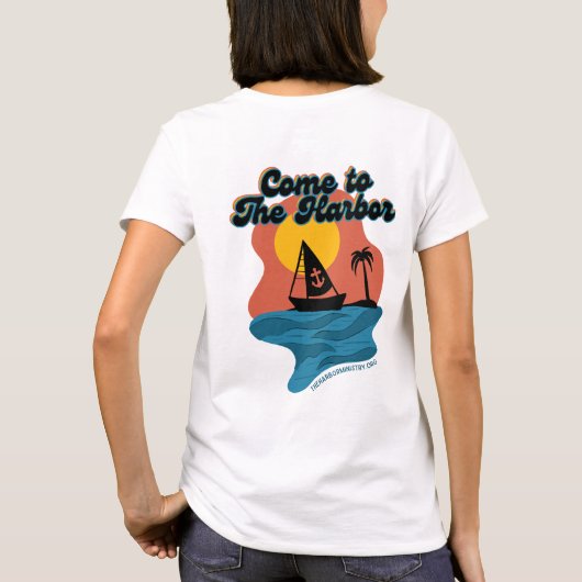Kom naar het Harbor Sailboat Shirt (Achterkant)