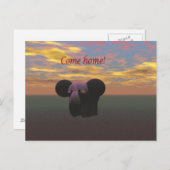 Kom naar huis briefkaart (Voorkant / Achterkant)